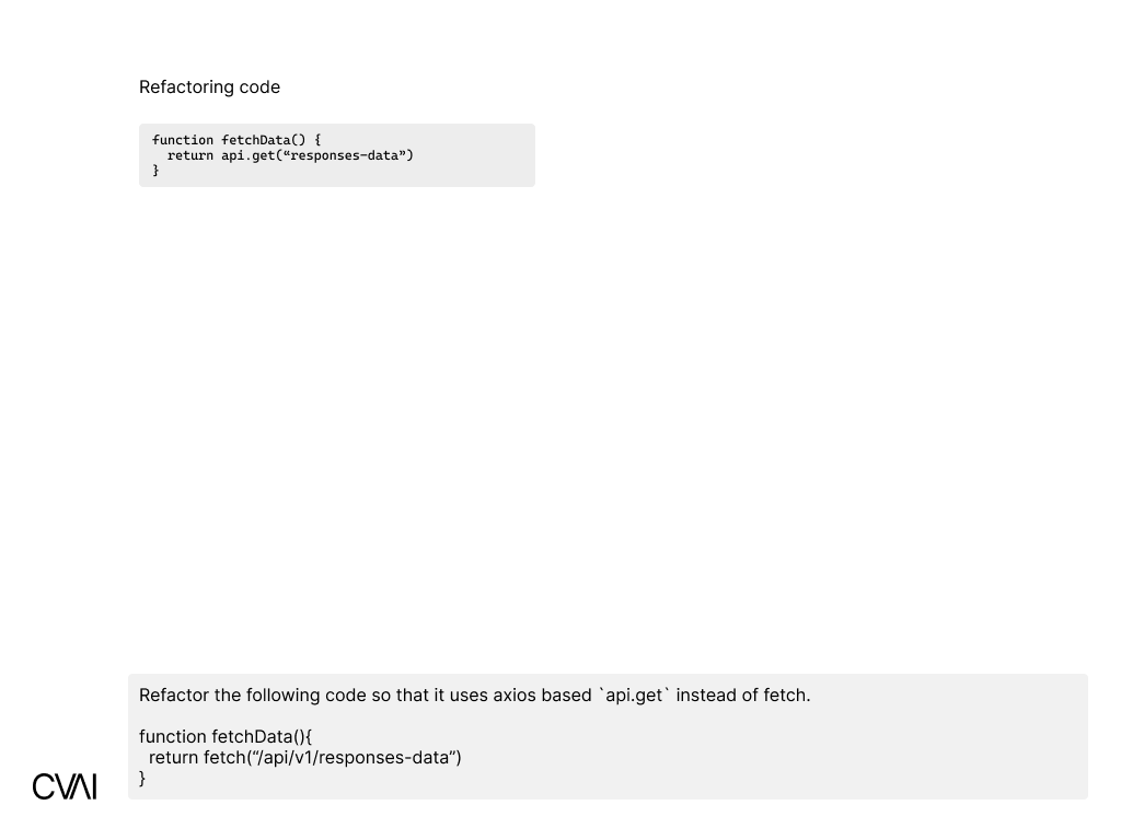 CVAI doing code refactoring.