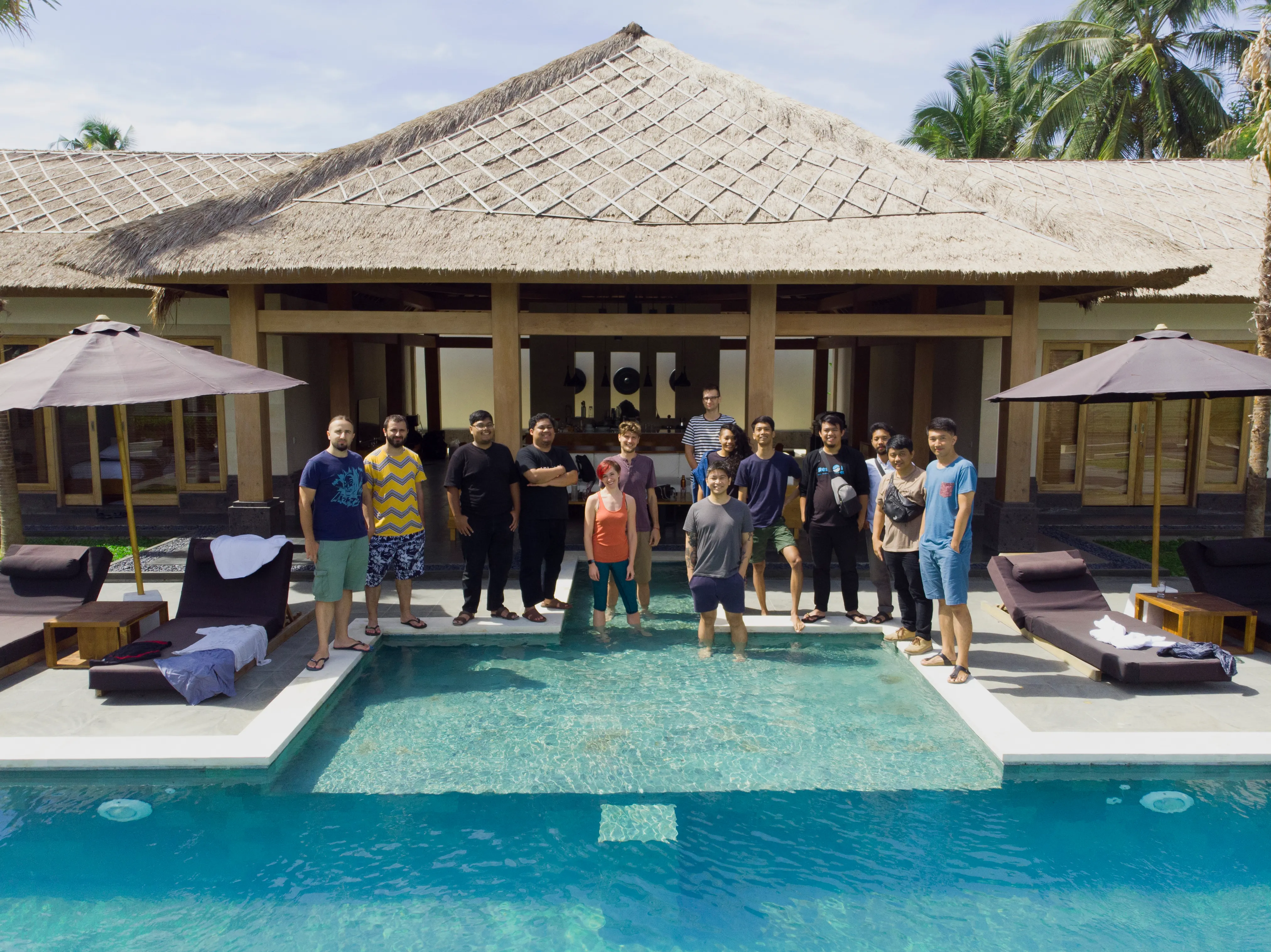 The Clearview team at the 2019 summit in Ubud, Bali.
