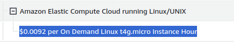 AWS Bill screenshot made by the author.